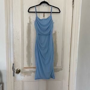 Blue midi dress